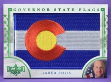 Jared Polis Colorado Decision 2020 GREEN FOIL GOVERNOR STATE FLAGS PATCH #GF6