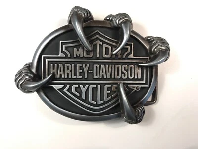 Harley-Davidson Hombre "Talon Claw" Hebilla de Cinturón. #HDMBU10337.De Colección Gunmetal Trenzado Foto 1 de 4
