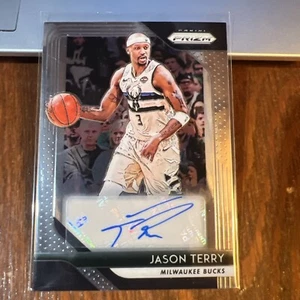 Jason Terry 2018-19 Panini Prizm Signatures Auto Autograph #S-JET Bucks NM-MT - Picture 1 of 6