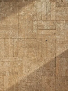 32m2 Reclaimed 4 Finger Solid Beech Wood Finger Parquet Flooring Job Lot - Picture 1 of 10