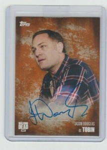 TOPPS WALKING DEAD SEASON 5 JASON DOUGLAS/TOBIN AUTOGRAPH CARD  #/99!