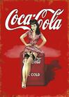 Retro Vintage Wall Metal Sign Tin Plaque Pub Shed Bar Man Cave Cola Pin Up Girl