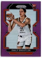 2022 WNBA Prizm Basketball EMILY ENGSTLER Rookie RC Card #184 Purple 85/99 Fever