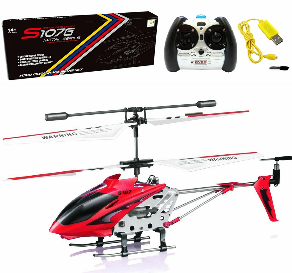 Syma RC Helicopter S107G 3.5CH Alloy Remote Control Gyro Toys Kids Gift for Kids - Image 1 of 1