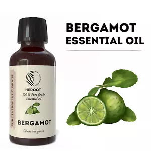 Bergamot Essential Oil - Natural Mood Booster, Relaxation Aid Skin Care Solution - Picture 1 of 7