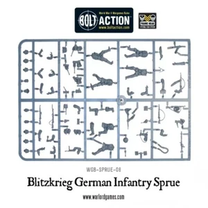 28mm WW2 Tedesco Blitzkrieg Heer Fanteria Figura Sprue D-Day Francia Polonia - Foto 1 di 1