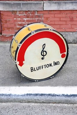 Bajo Leedy Ludwig Madera Kick Drum Vintage Perla Antiguo Instrumento Original 29X12 Foto 1 de 4