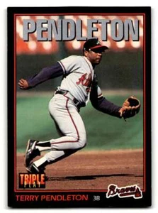 1993 Triple Play #147 Terry Pendleton    Atlanta Braves Baseball Cards  ID:64446 - Picture 1 of 2