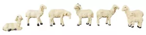 Krippenfiguren Schafherde 6-tlg., ca. 4,5 cm - Bild 1 von 4