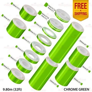 PinStriping Pin Stripe Adhesive Tape Styling Decal Vinyl Sticker CHROME GREEN - Bild 1 von 27