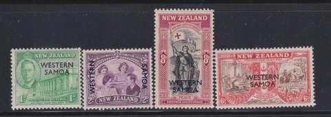 PEACE08 -  PEACE VICTORY STAMPS NEW ZEALAND  OVERPRINTED WESTERN SAMOA 1946  MNH Cover
