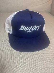 Vintage Stylemaster Bud Dry trucker snap back vintage NOS hat made in USA - Picture 1 of 7