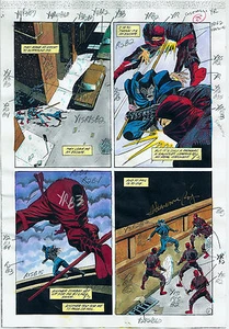 BATMAN DETECTIVE COMICS #676 PRODUCCIÓN EN COLOR ARTE FIRMADO ADRIENNE ROY CERTIFICADO DE AUTENTICIDAD PG 21 - Imagen 1 de 3