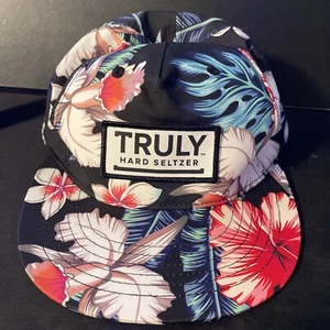 Truly Hard Seltzer SnapBack Hat Floral Flowers Tropical Unisex Adjustable Cap - Picture 1 of 3
