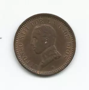 SPAIN 2 CENTS ALFONSO XIII 1911. XF-aUNC CONDITION. 3RW 26 NOV - Picture 1 of 1