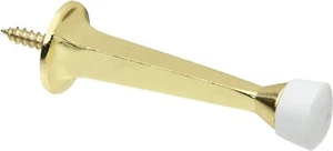4 tope de puerta sólido Stanley Hardware, latón brillante #855874 - Imagen 1 de 4