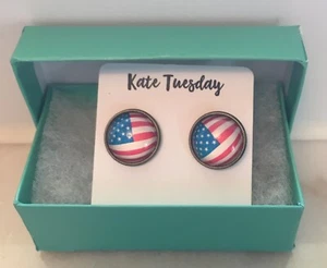 Kate Tuesday Patriotic Earrings - Picture 1 of 4