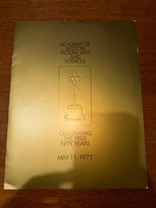 1977 Academy of Motion Picture Luncheon Program Celebrating the First Fifty Year - Picture 1 of 4