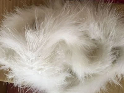 6 feet 2 Yards 25g Marabou Boa Turkey Feather Boa Wedding Party Scarf - Image 1 of 4