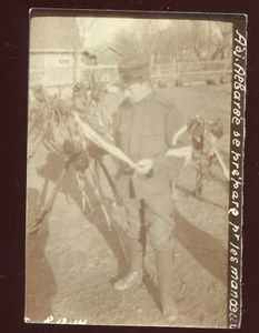 Guerre 1914-1918. Suisse.Adjudan Albarée. photo de 1915/16 - Picture 1 of 1