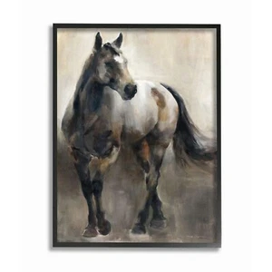 Stupell Industries Abstract Wild Horse Stance Brown Painting, Designed by Mar... - Picture 1 of 8