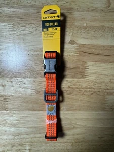 (Brand New) Carhartt Nylon duck Webbing Reflective Orange Dog Collar Medium - Picture 1 of 1