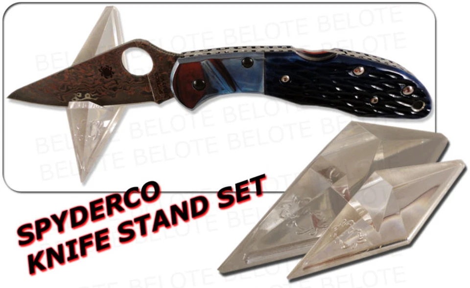 Soportes de cuchillo acrílico Spyderco grandes y pequeños CT02 CT03 Foto 1 de 1