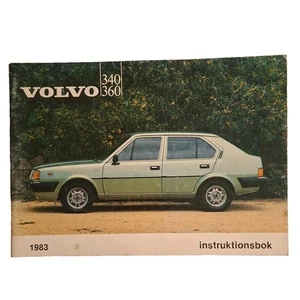 VOLVO 340 & 360 Instruction Manual 1983 Swedish Original - Picture 1 of 3