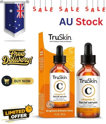 1oz TruSkin Vitamin C Anti Aging Facial Serum with Authenticity QR verification - image 1 of 4