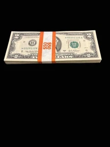 25 ($2) TWO DOLLAR BILLS - LIGHTLY CIRCULATED  - (2003A SERIES) - Picture 1 of 2