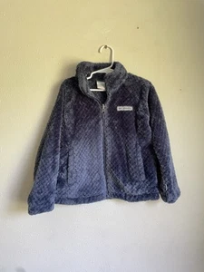 Columbia Fleece Full Zip Jacket Girls Size XXS 4/5 - Picture 1 of 3