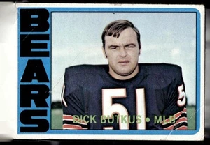 Topps 1972 Topps Dick Butkus Chicago Bears - Picture 1 of 2