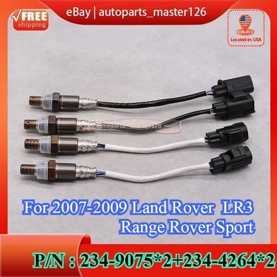 4PCS Oxygen O2 Sensor UP+Down For 2007-2009 Land Rover LR3 Range Rover Sport US Foto 1 de 4