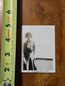 RARE OLD VINTAGE PHOTO LADY ON PUT IN BAY BOAT 1929 - Picture 1 of 3