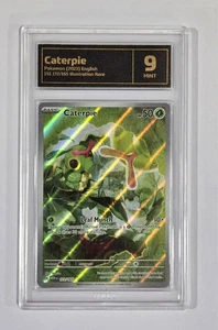 Pokemon Slab: Caterpie - 172/165 - MEW - Graded TCG Mint 9 - Imagen 1 de 2