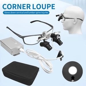 4.0X Dental Medical Magnifier Binocular Ergo Loupe Optical Lens+5W LED Headlight - Picture 1 of 24