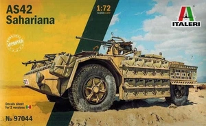 ITALERI 1:72 KIT VEICOLO MILITARE  AS42 SAHARIANA DECALS PER 2 VERSIONI    97044 - Foto 1 di 1