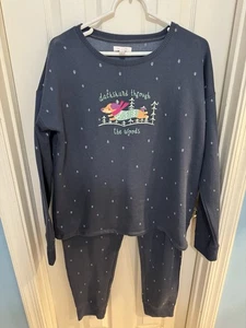 Lauren Conrad Dackel durch den Wald Damen Pyjama Set Größe L - Bild 1 von 8