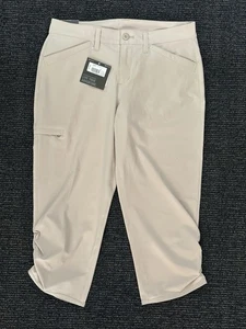Eddie Bauer Women Adventurer Capri Stretch Active UPF 50+ Pant Khaki Size 6 NEW - Picture 1 of 10