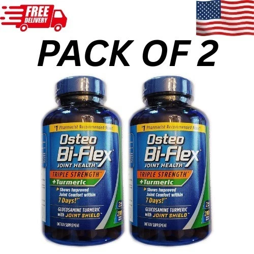 PACK 2 Osteo Bi-Flex Salud Articular, Triple Fuerza + Cúrcuma (220 Ct.) X 2= 440 Foto 1 de 1