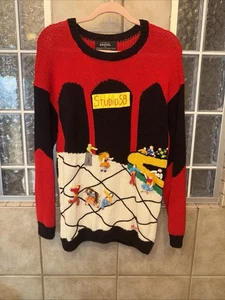 Raquel's Collection 3D Vintage 90s Art Sweater Studio 58 Size Lg - Picture 1 of 8