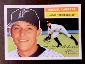 2005 Topps Heritage #314 Miguel Cabrera Florida Marlins Baseball Card - Picture 1 of 2