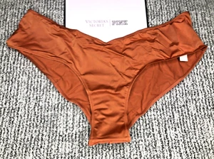 Victoria's Secret Very Sexy NWT Medium Strappy Cheeky Panty High Leg Brown - Picture 1 of 11