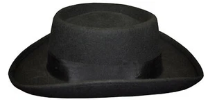 Planter Hat Black Brown Gray Wool Southern Gentleman - Picture 1 of 4