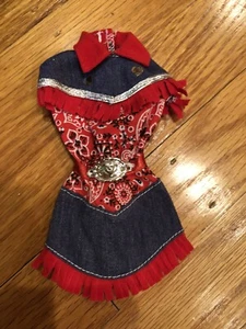 1996 BARBIE WESTERN FASHION DRESS - Picture 1 of 2