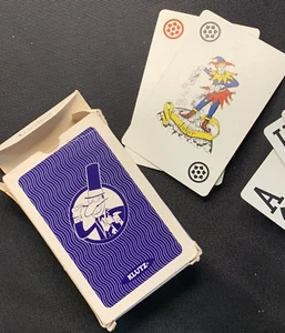 KLUTZ Press Full Deck of 55 Playing Cards Made in Belgium Blue Comic - Picture 1 of 10