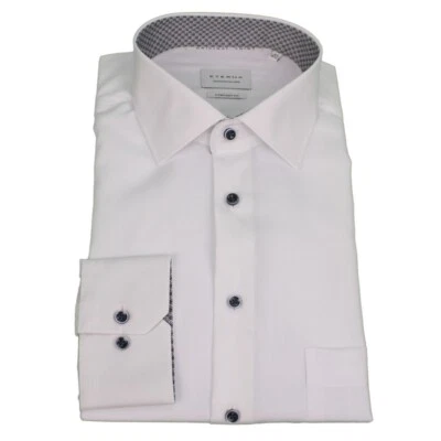 Eterna Uomo Camicia da Ufficio Comfort Fit Bianco 1305 E15K 00 - Immagine 1 di 3