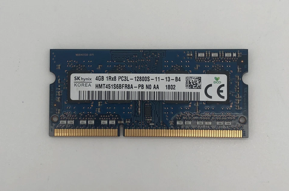 SK HYNIX HMT451S6BFR8A-PB - 4 GB DDR3 SO-DIMM RAM - PC3L-12800S - DDR3 LAPTOP  - Image 1 of 1