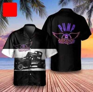 Aerosmith Pump 1989 Album Hawaiian Shirt Good New New HOt - Picture 1 of 2