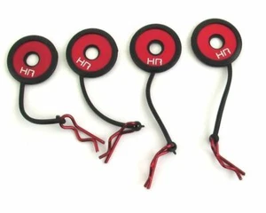 Hot Racing - Red Body Clips with Rubber Leash & Body Washer - Picture 1 of 1